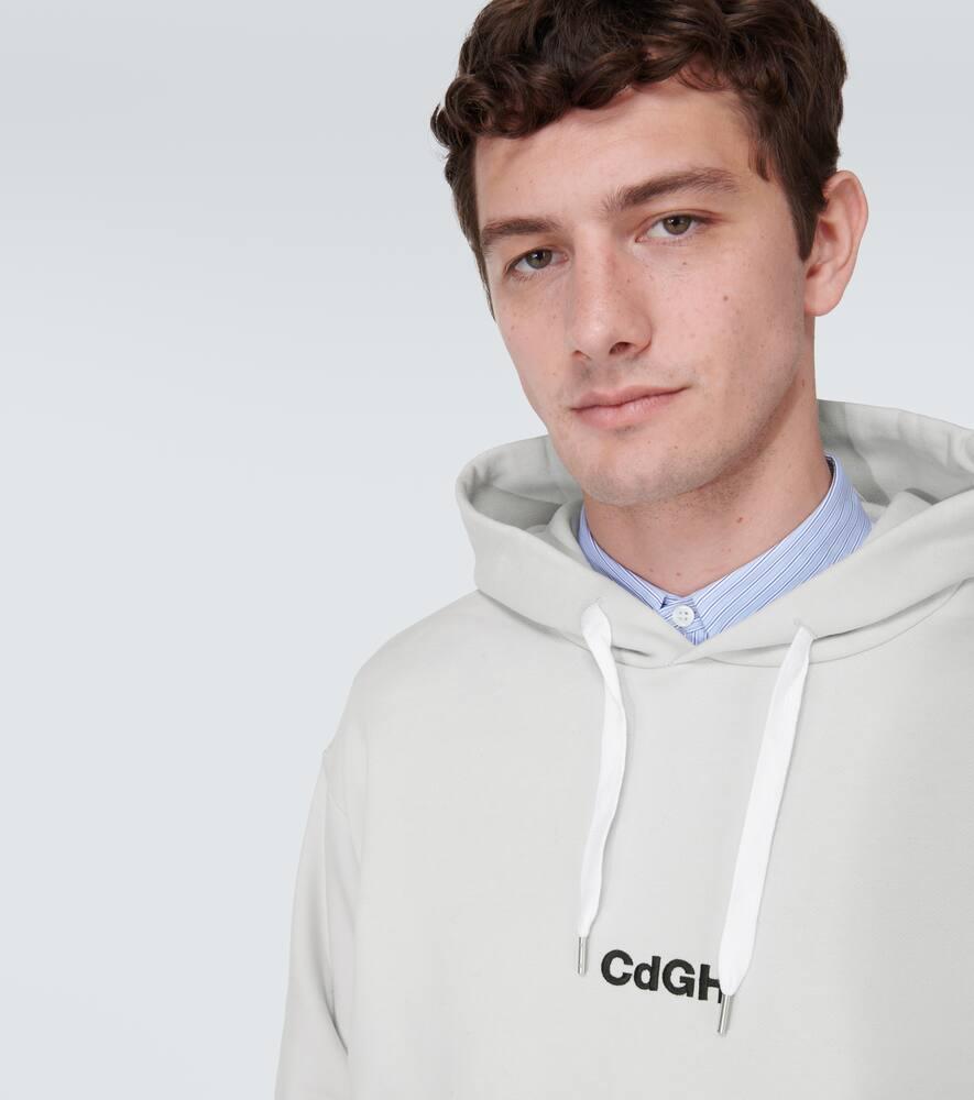 Logo cotton jersey hoodie