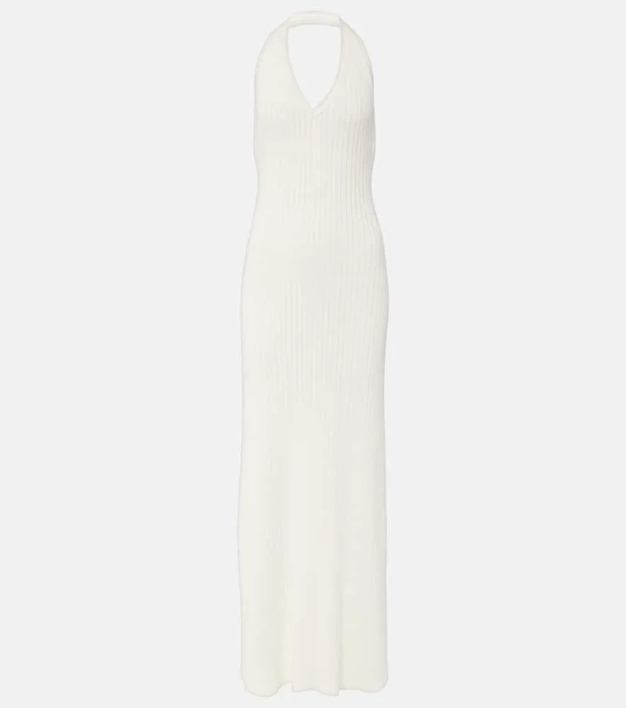 Ivenka ribbed-knit cotton maxi dress