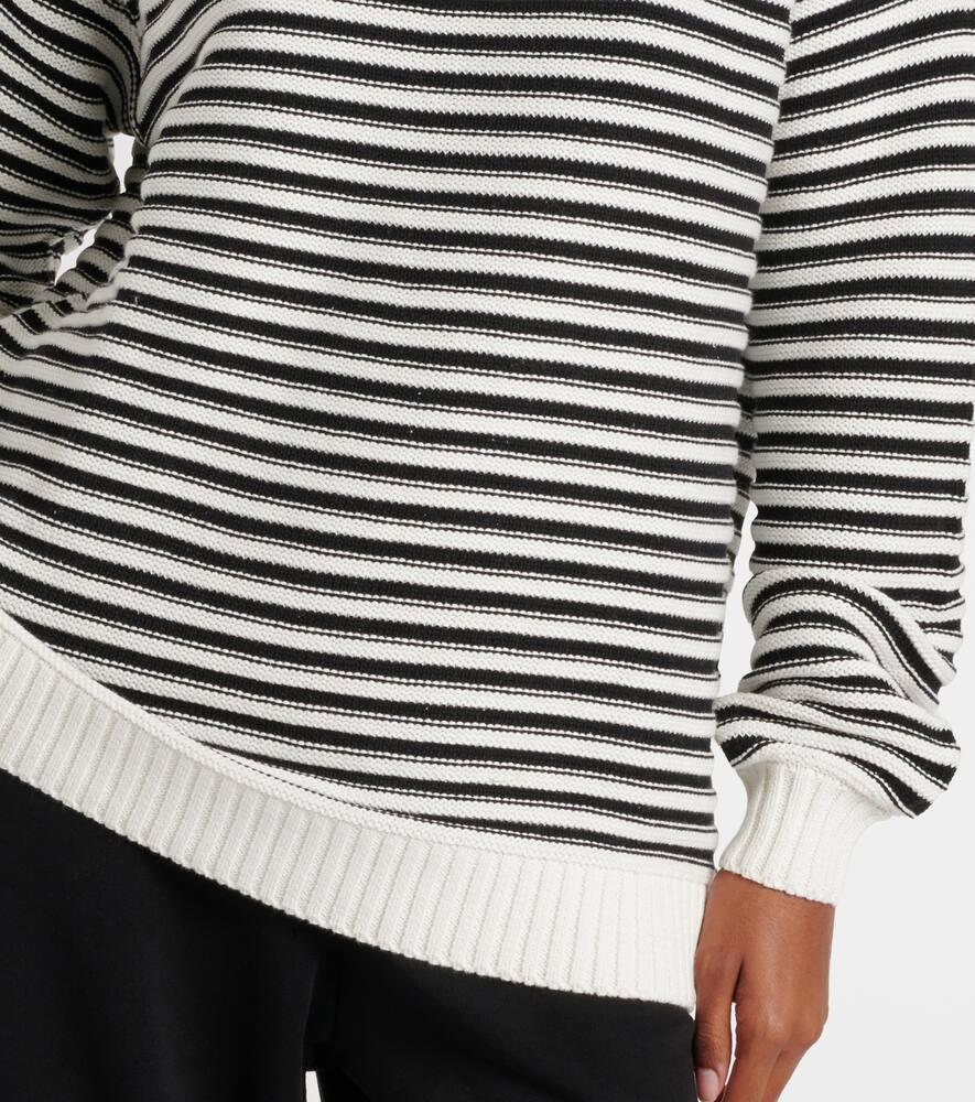 Boo striped cotton sweater