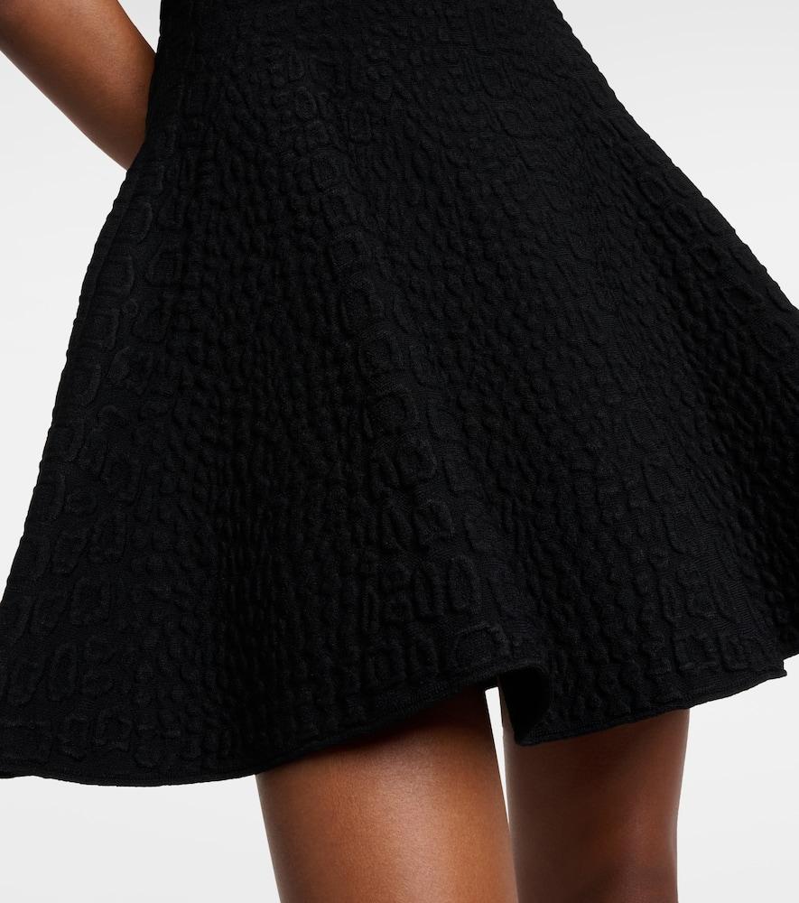 Croc-effect minidress