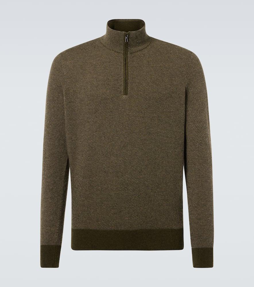 Roadster cashmere half-zip sweater