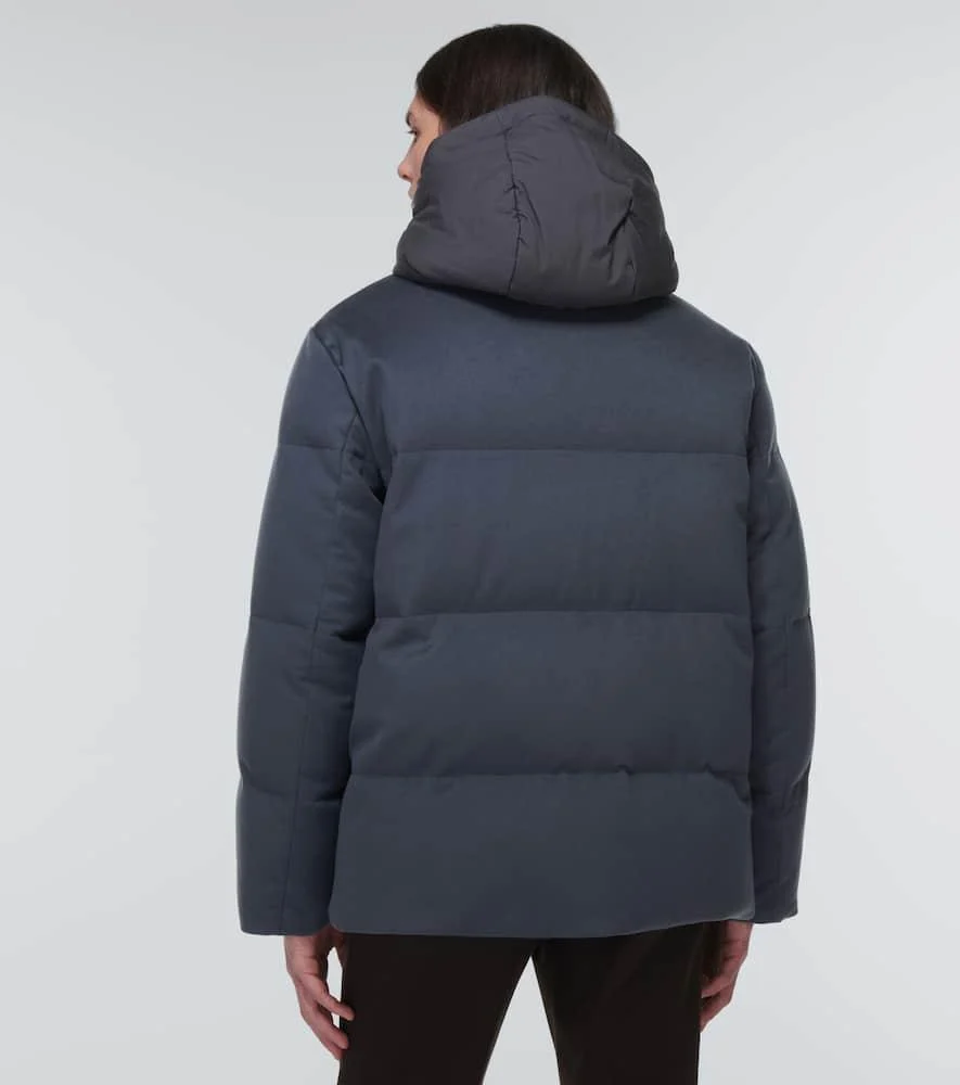 Snow Wander cashmere down jacket