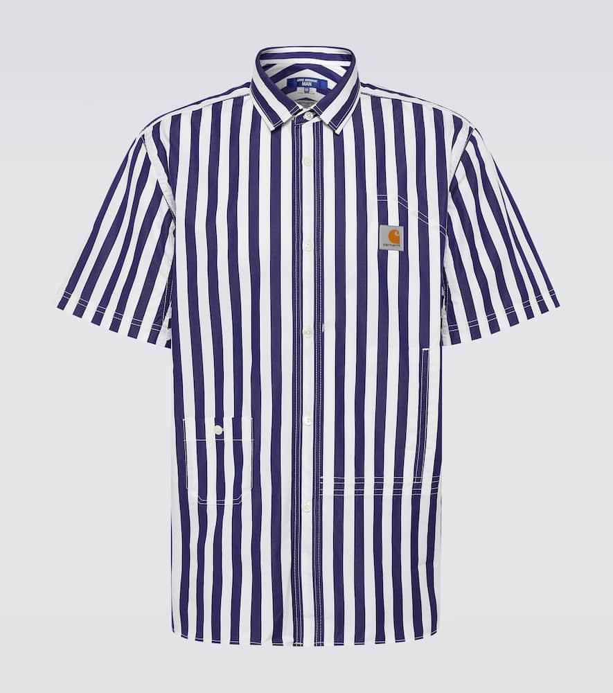 x Carhartt striped cotton Bowling shirt