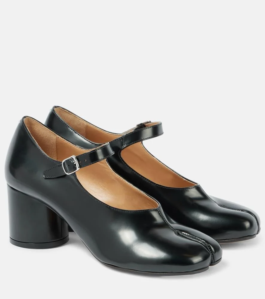 Tabi leather Mary Jane pumps