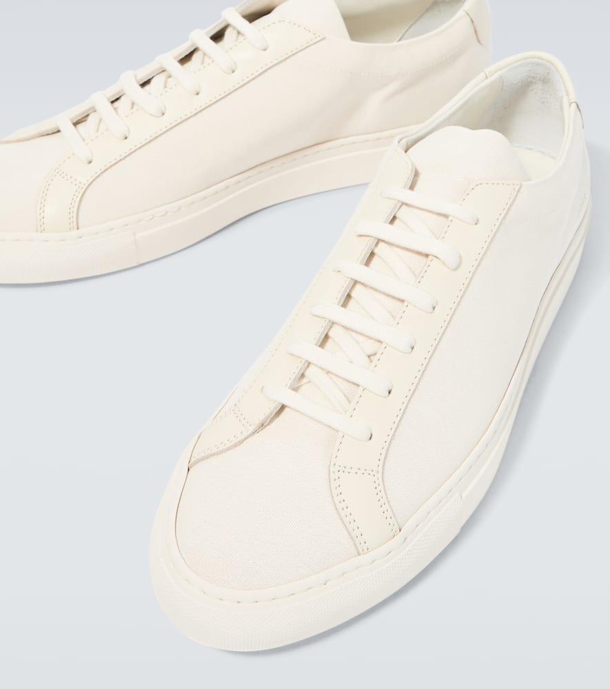 Achilles leather and canvas sneakers