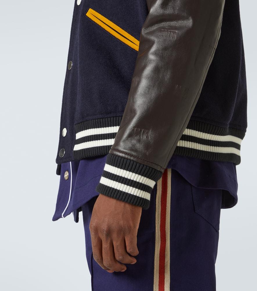 Prince wool-blend varsity jacket