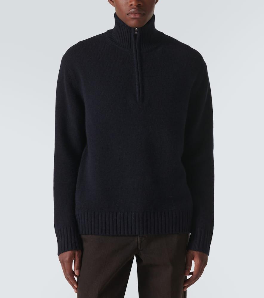 Cashmere half-zip sweater