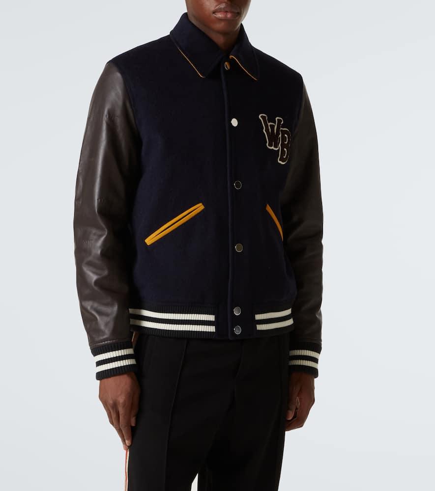 Prince wool-blend varsity jacket