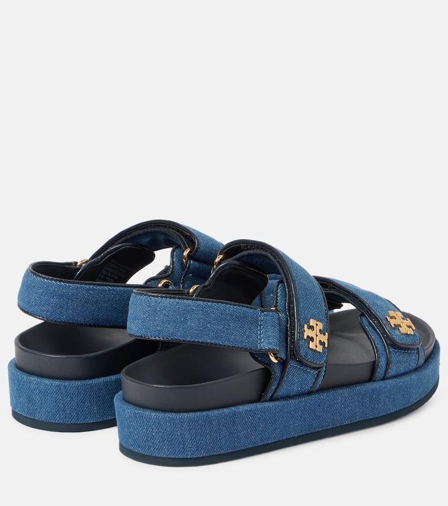 Kira denim platform sandals