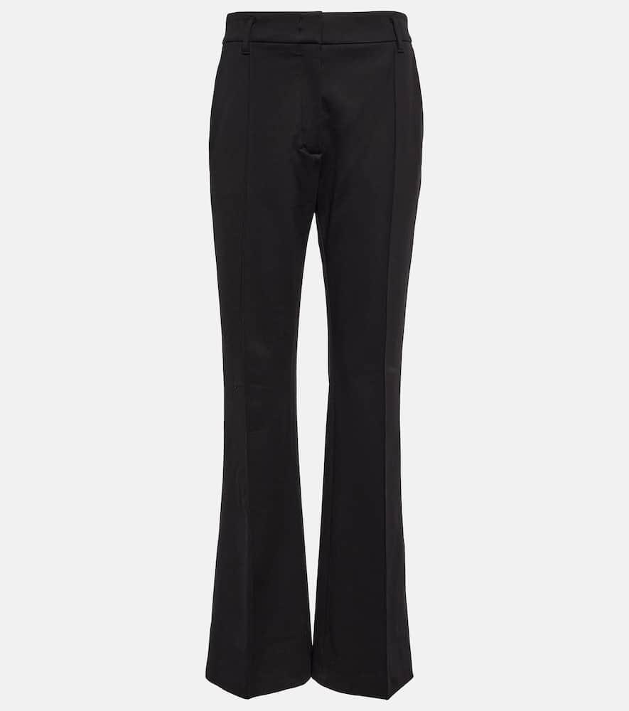 High-rise straight pants