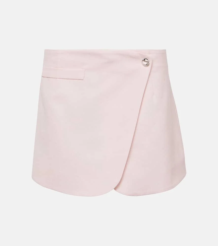 Virgin wool miniskirt