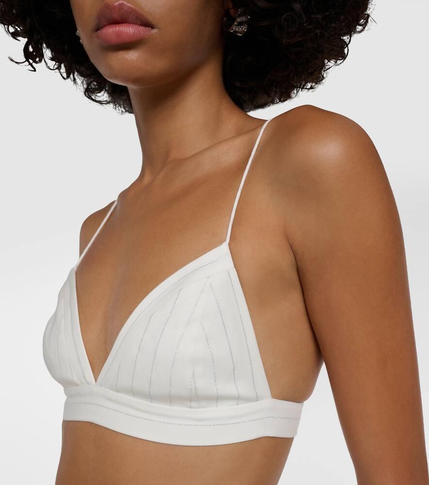 PInstripe Lurex® bralette