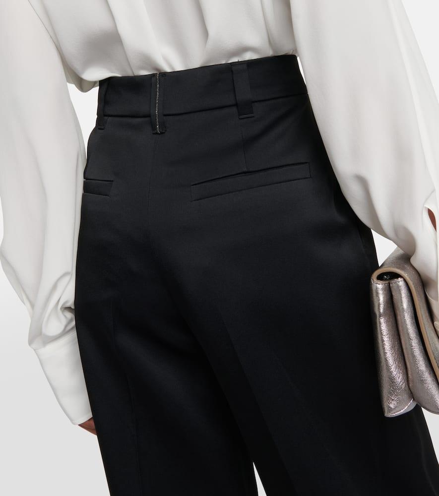 Mid-rise straight pants