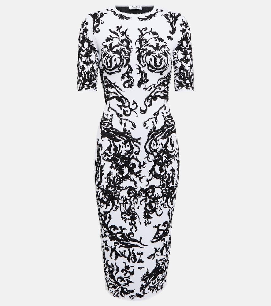 Printed midi dress