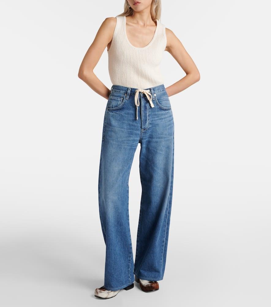 Brynn high-rise wide-leg jeans