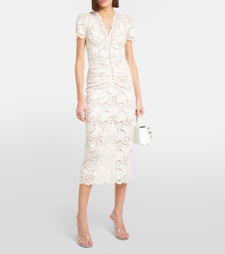 Lace midi dress