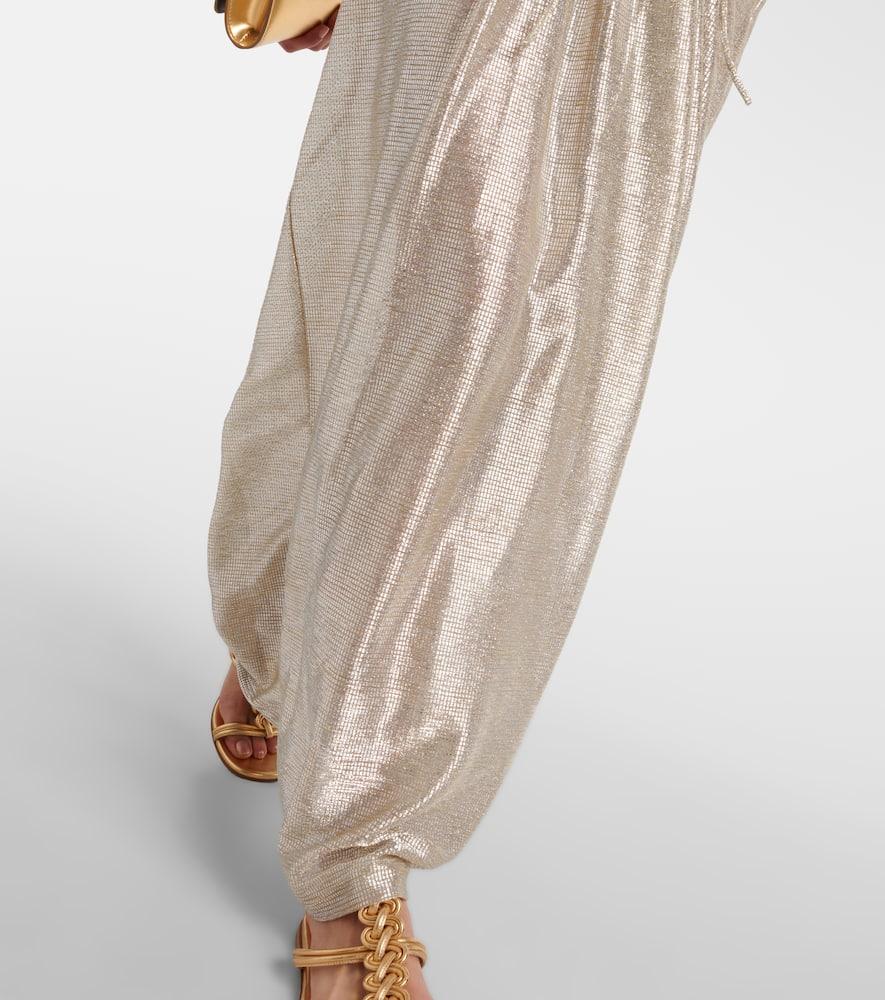 Moon Shine metallic maxi dress