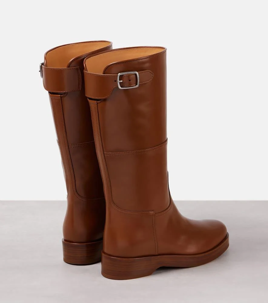 Lupo leather knee-high boots