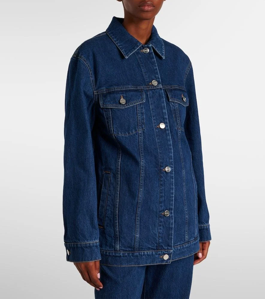 Logo denim overshirt