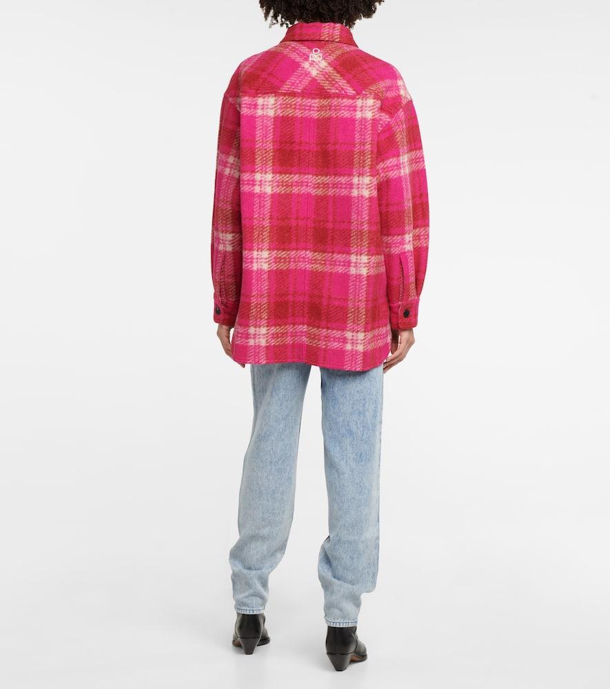 Harveli plaid wool-blend jacket