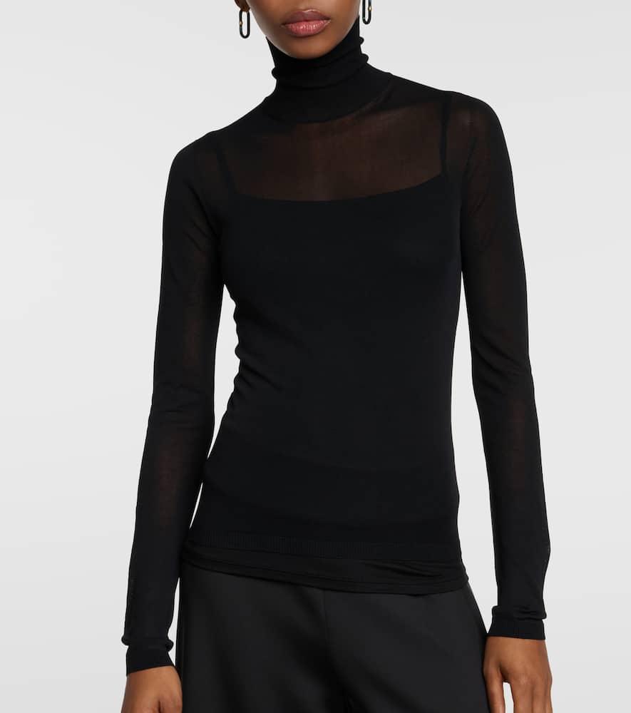 Fatuo jersey turtleneck top