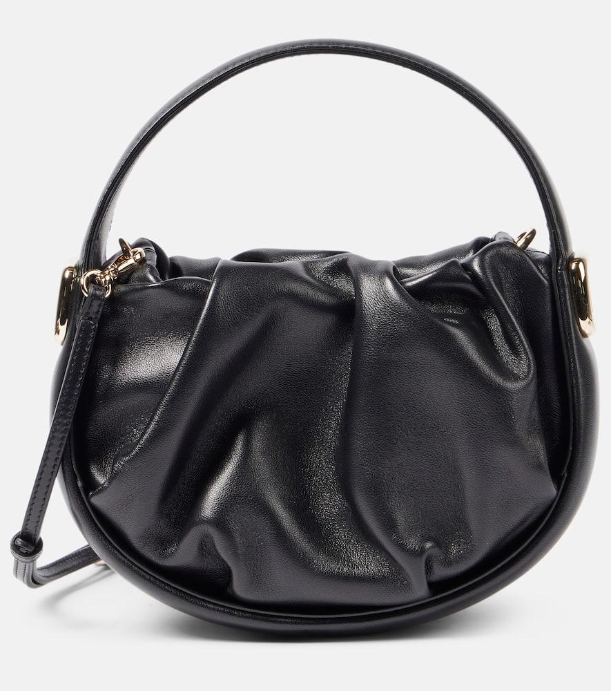 Viv' Choc Royale Mini leather shoulder bag