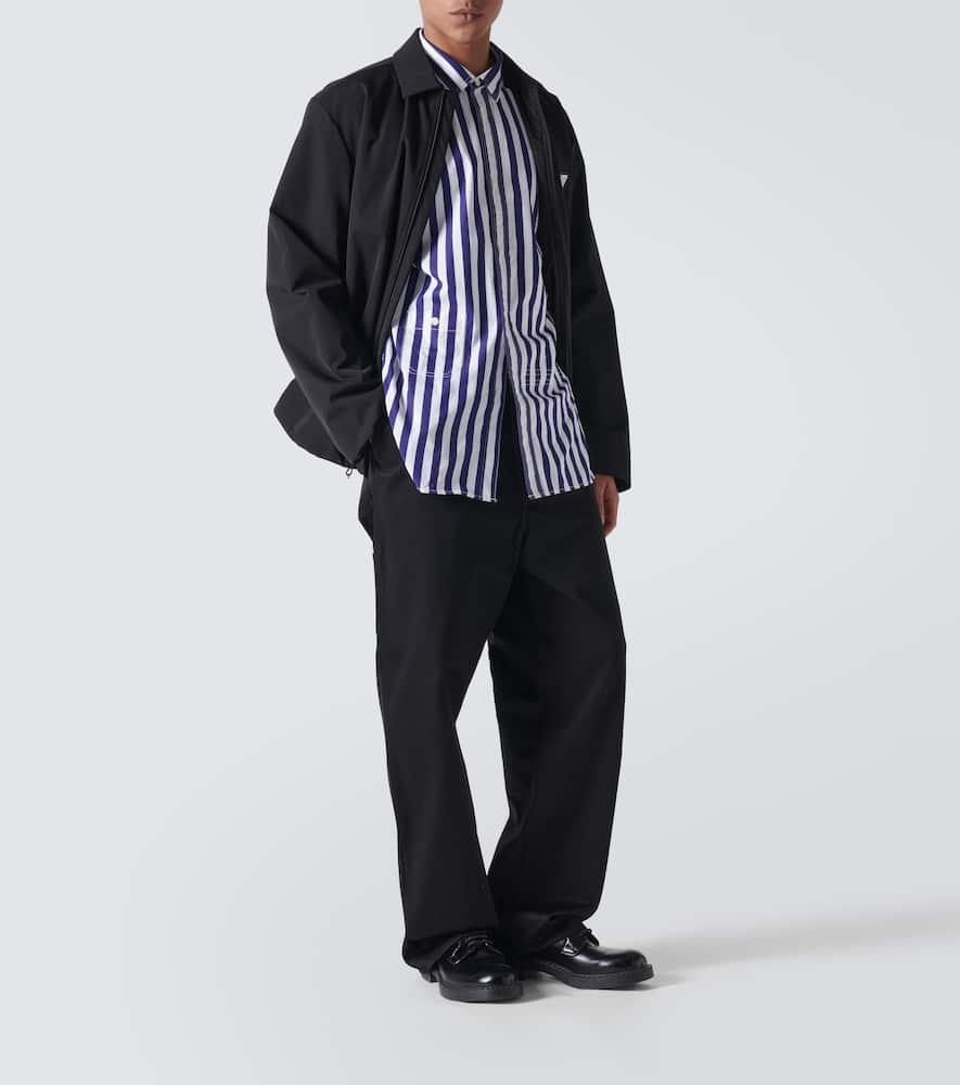 x Carhartt striped cotton Bowling shirt