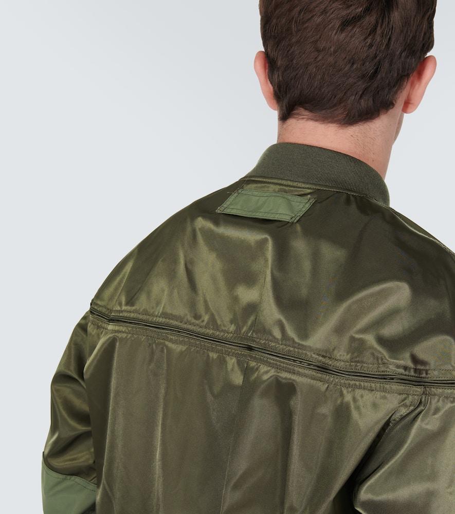 Nylon bomber jacket