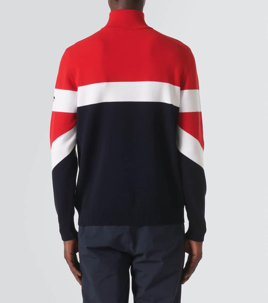 Technical half-zip sweater