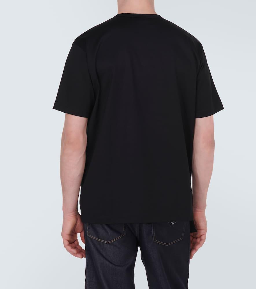 Paneled cotton jersey T-shirt