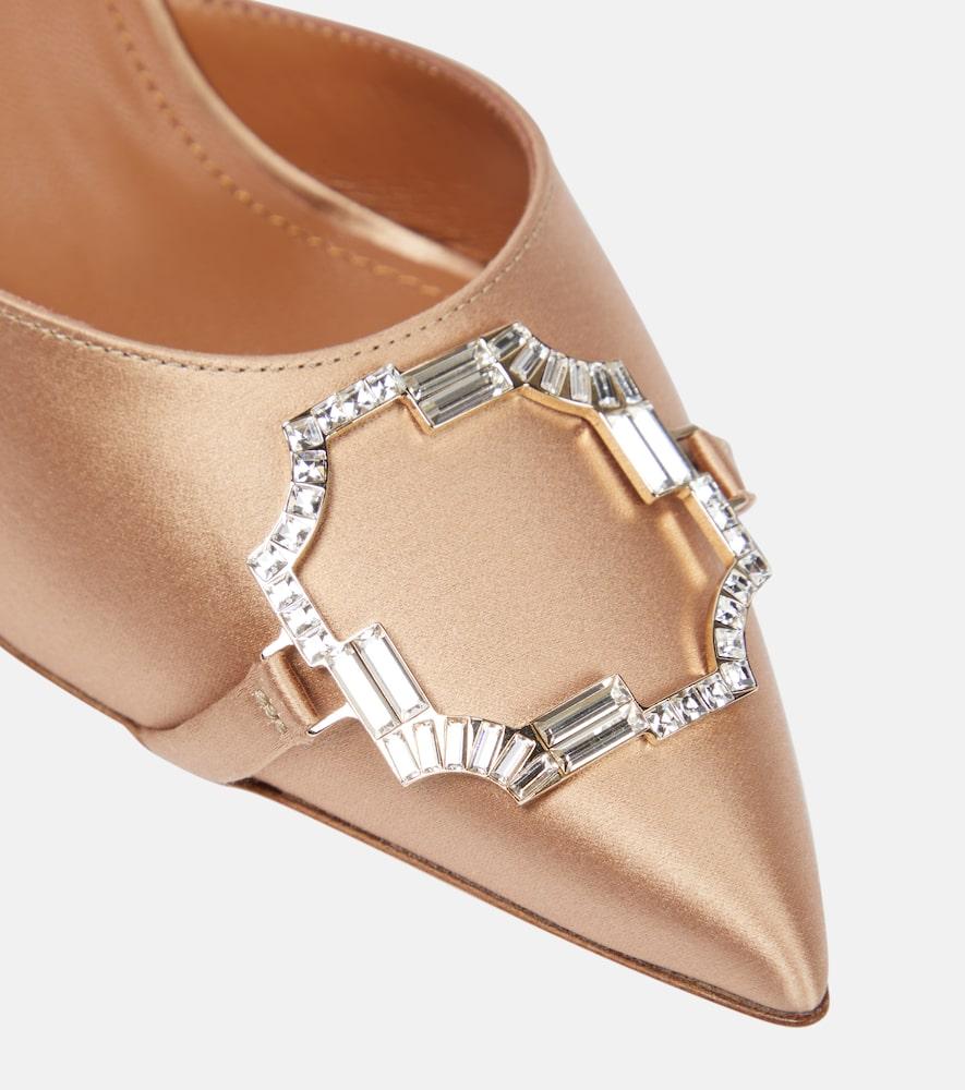 Missy 85 embellished satin mules