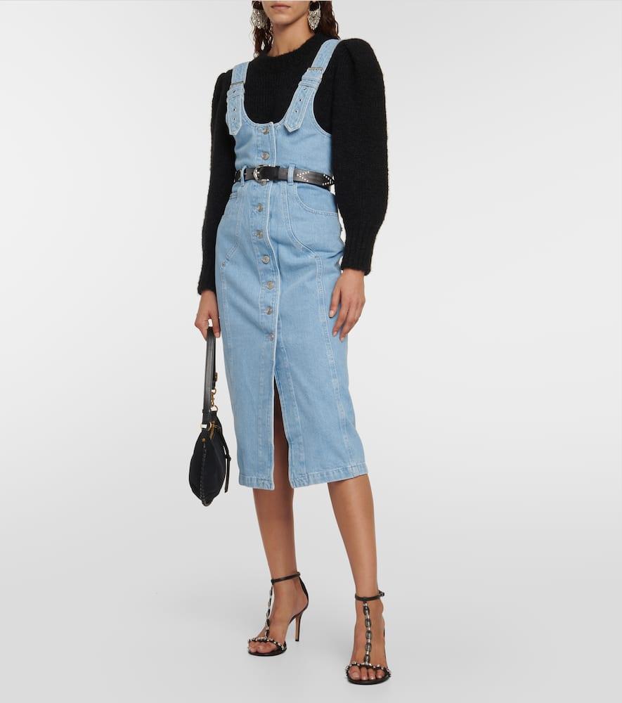 Filipine denim midi dress