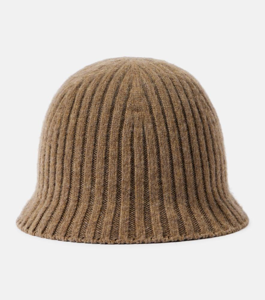 Ribbed-knit cashmere-blend hat