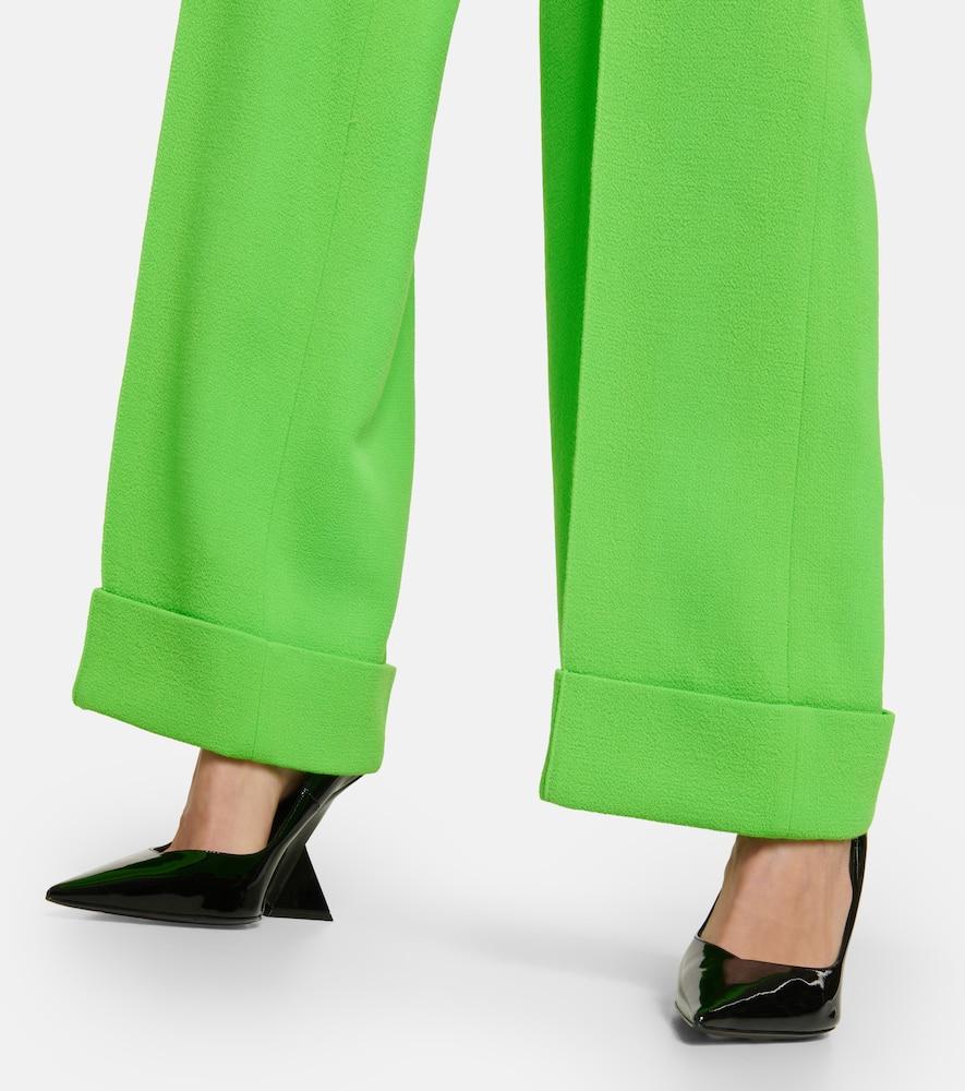 Wool wide-leg pants