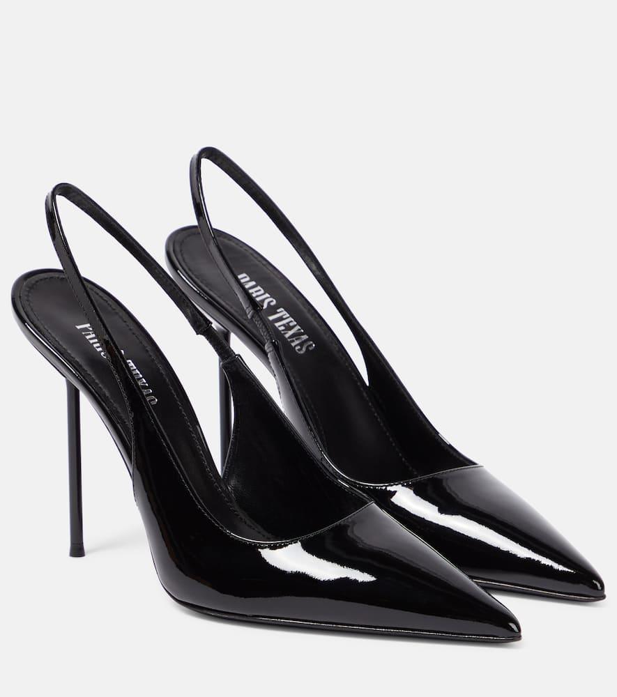 Lidia patent leather slingback pumps