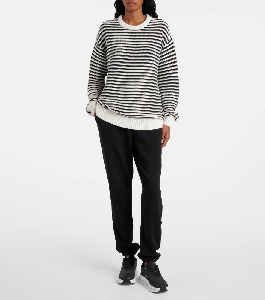 Boo striped cotton sweater