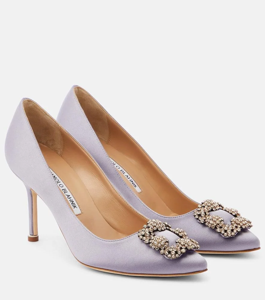 Hangisi 90 embellished satin pumps