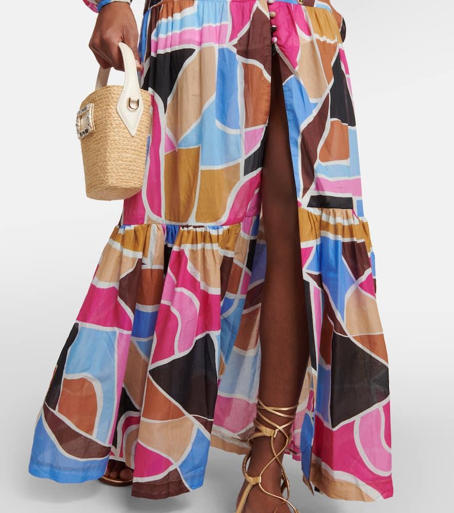 Le Reve printed cotton maxi dress