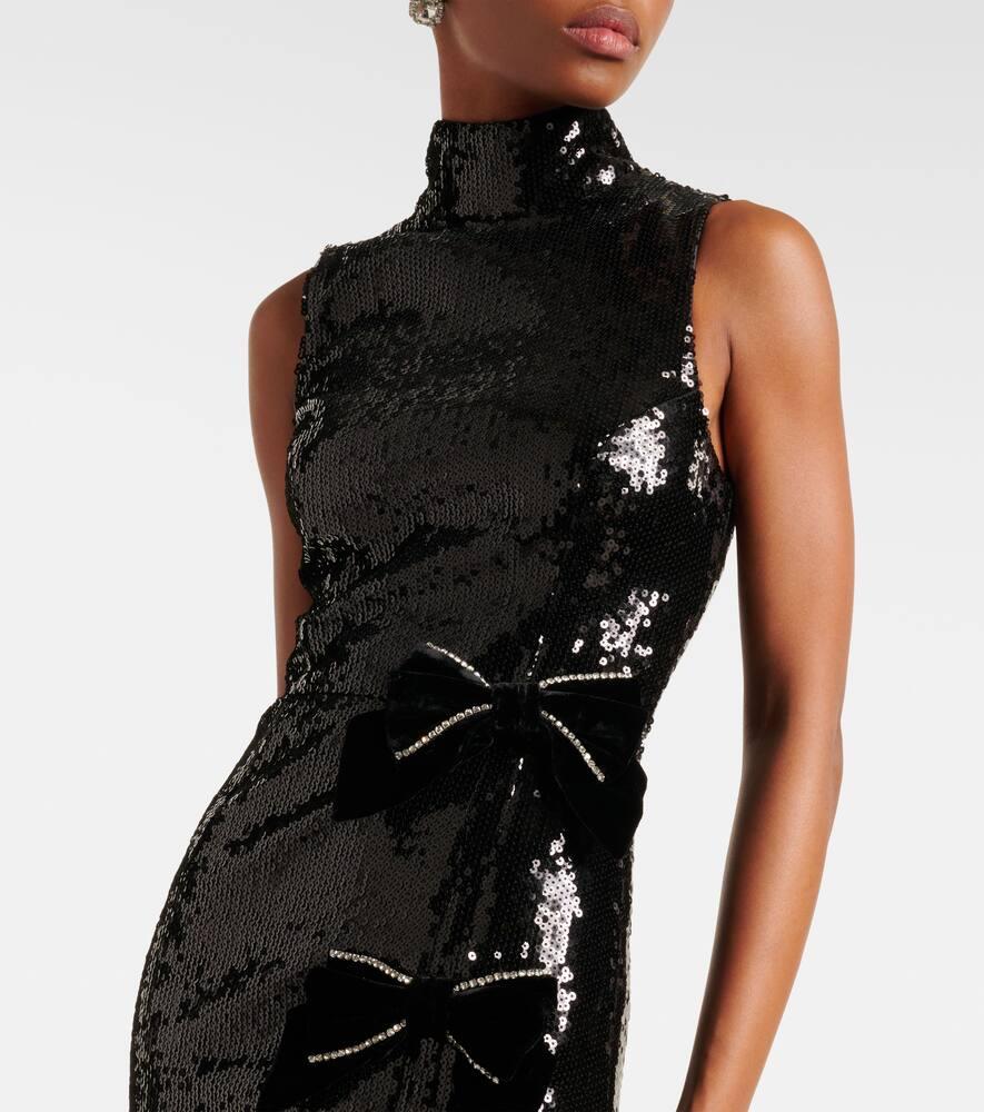 x Nicky Hilton Lena bow-detail sequined gown