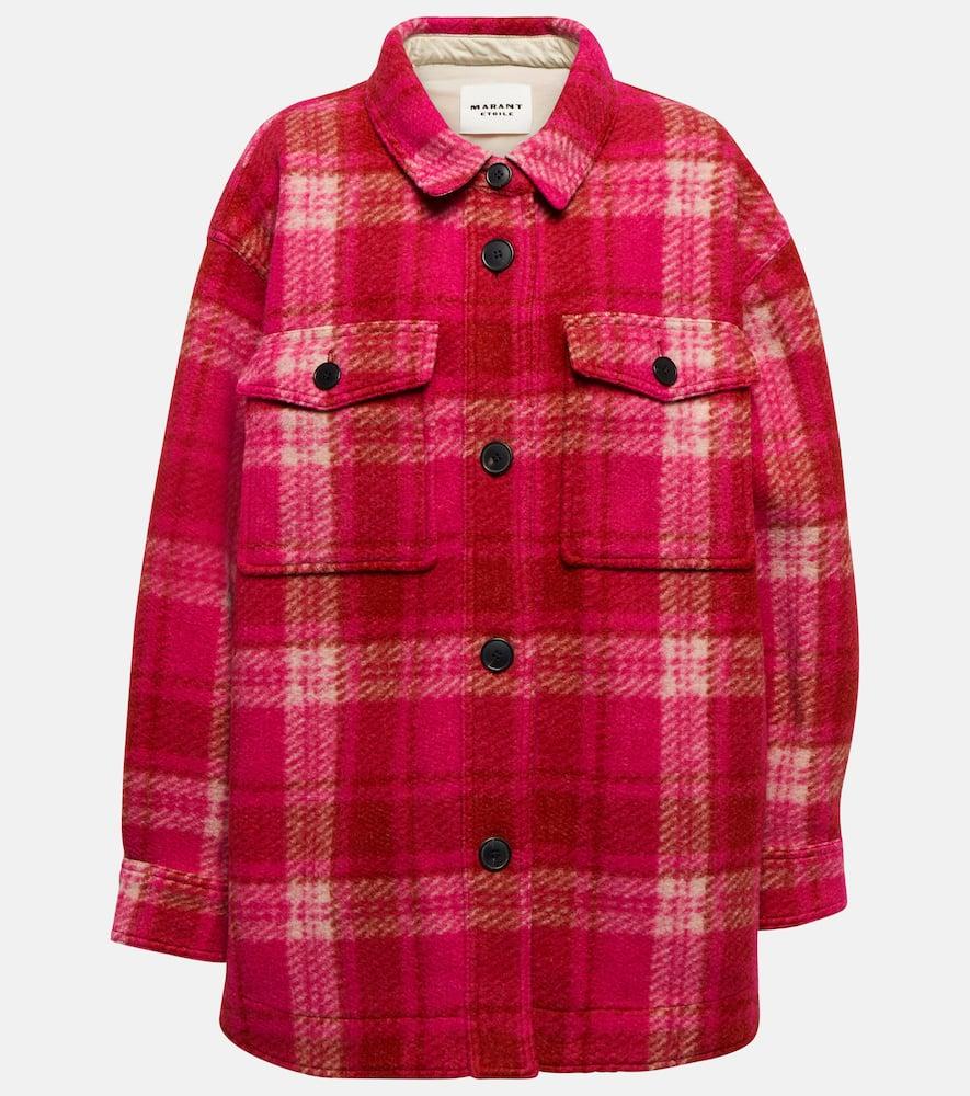 Harveli plaid wool-blend jacket