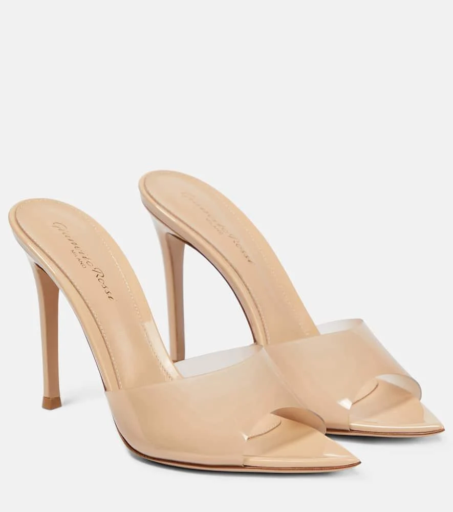 Elle 105 TPU and patent leather mules