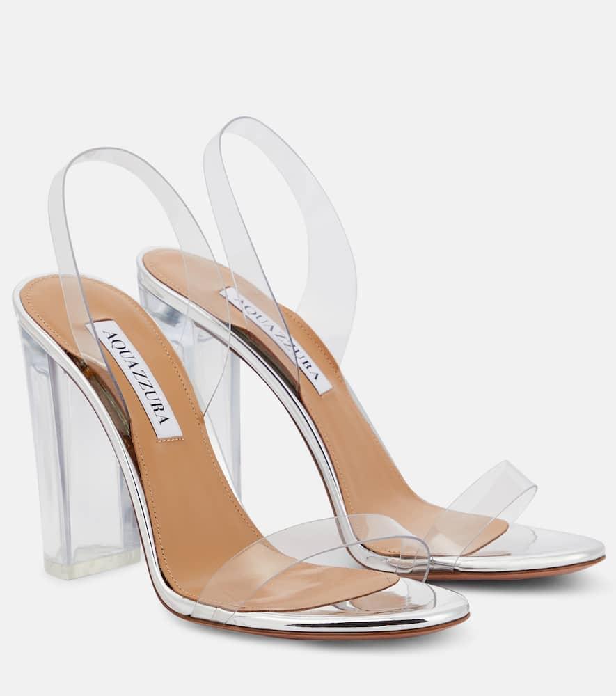 So Nude 105 PVC slingback sandals