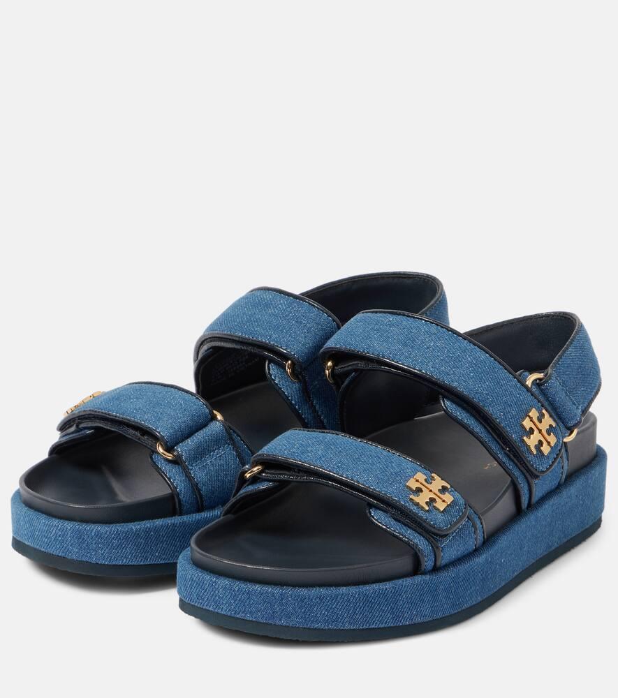 Kira denim platform sandals