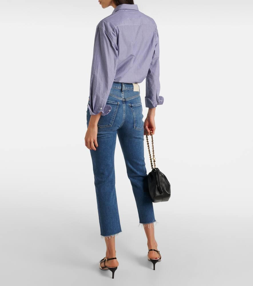 Daphne high-rise cropped straight jeans