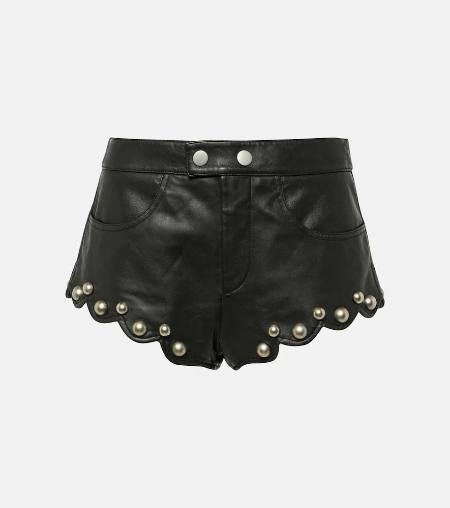 Alana leather shorts