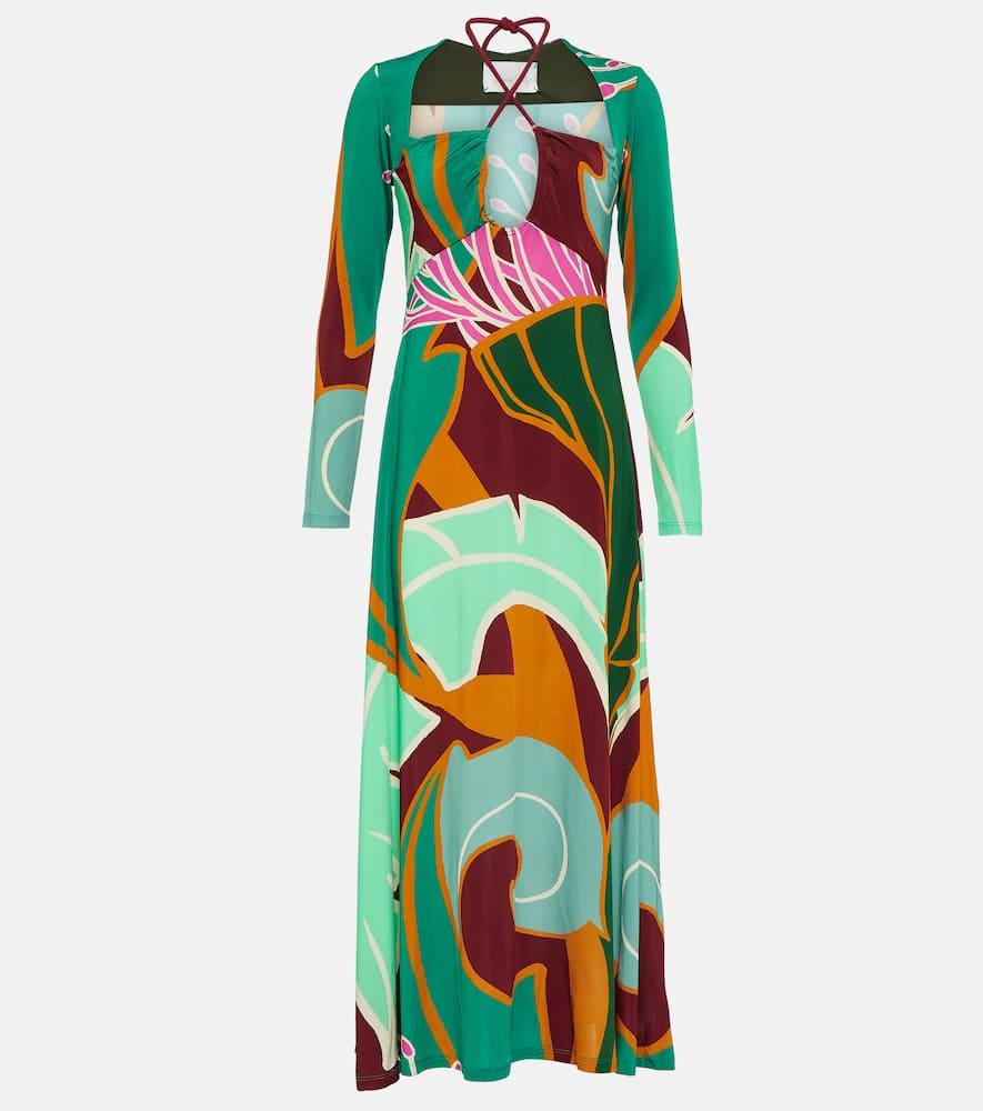 Printed maxi dress