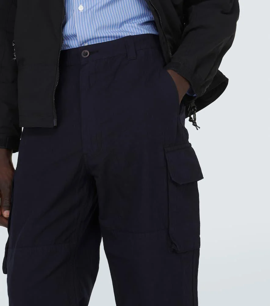 Cotton and linen cargo pants