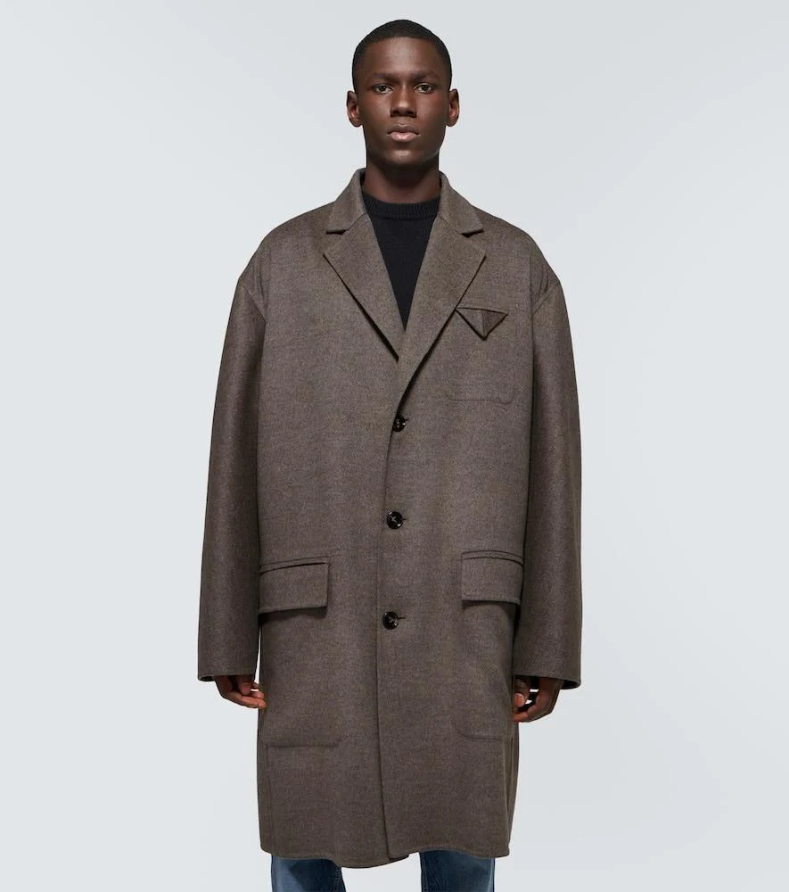 Wool and cashmere overcoat