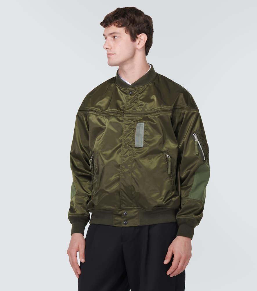 Nylon bomber jacket