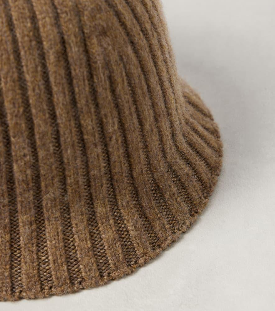 Ribbed-knit cashmere-blend hat